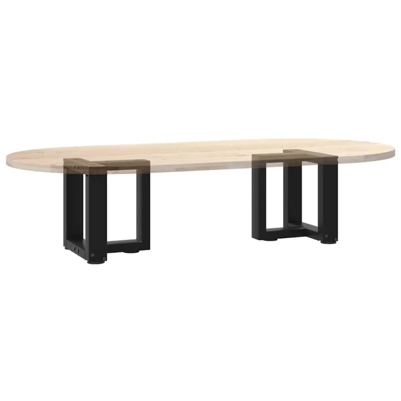 Kavos staliuko kojelės, 2 vnt., juodos, 30x25x(30-31) cm, plienas