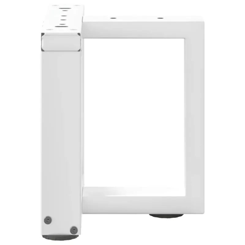 Kavos staliuko kojelės, 2 vnt., baltos, 30x25x(30-31) cm, plienas, T formos
