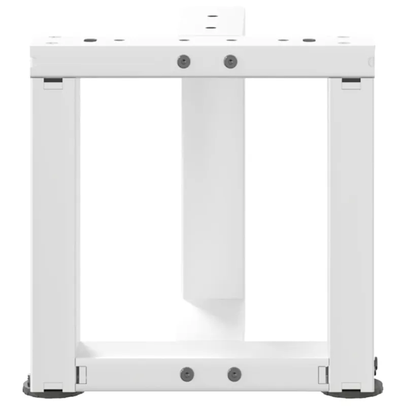 Kavos staliuko kojelės, 2 vnt., baltos, 30x25x(30-31) cm, plienas, T formos