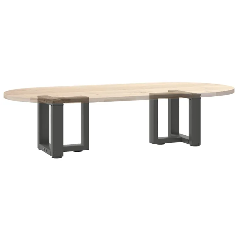 Kavos staliuko kojelės, 2 vnt., antracito spalvos, 30x25x(30-31) cm, plienas