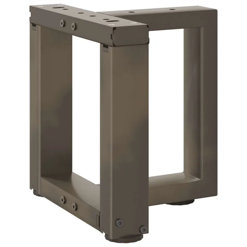 Kavos staliuko kojelės, 2 vnt., juodos, 30x25x(30-31) cm, plienas
