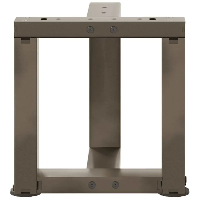 Kavos staliuko kojelės, 2 vnt., juodos, 30x25x(30-31) cm, plienas