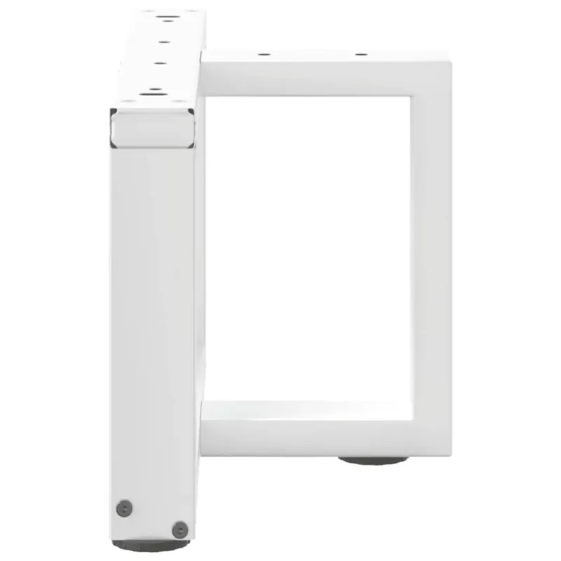 Kavos staliuko kojelės, T formos, 2 vnt., baltos, 40x25x(30-31) cm, plienas