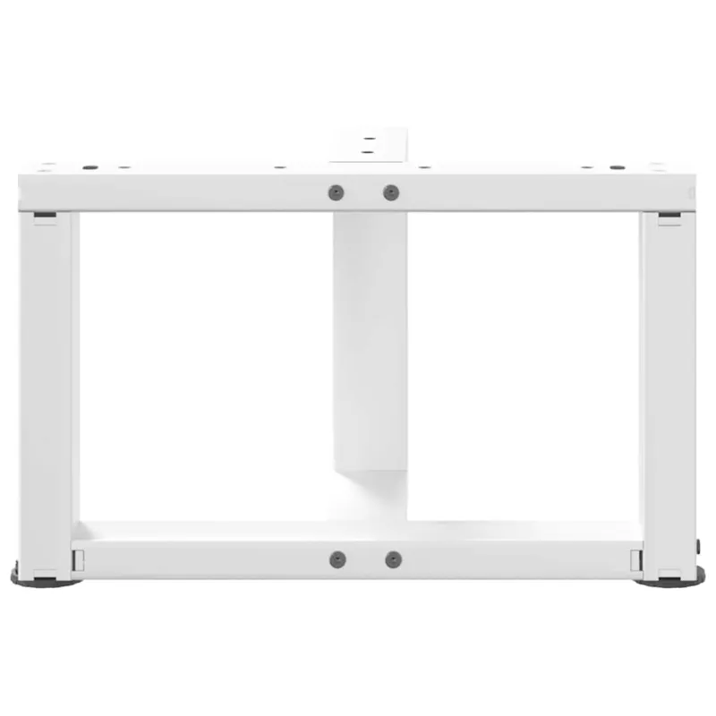 Kavos staliuko kojelės, T formos, 2 vnt., baltos, 40x25x(30-31) cm, plienas