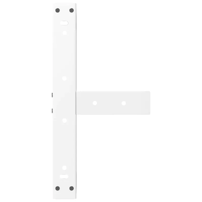 Kavos staliuko kojelės, T formos, 2 vnt., baltos, 40x25x(30-31) cm, plienas