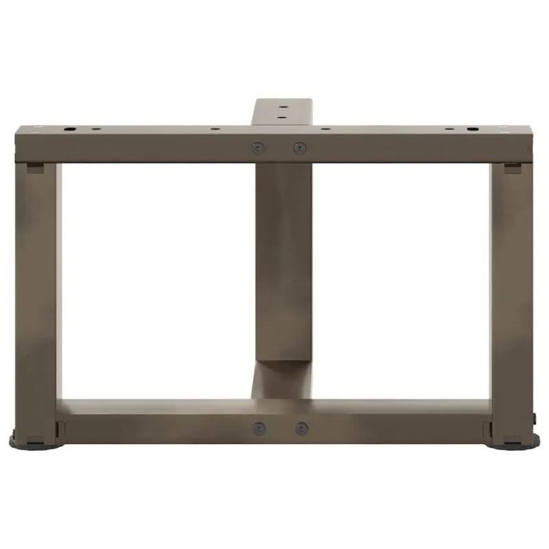 Kavos staliuko kojelės, 2 vnt., juodos, 40x25x(30-31) cm, plienas, T formos