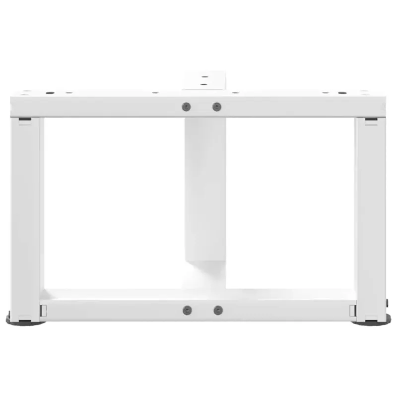 Kavos staliuko kojelės, T formos, 2 vnt., baltos, 50x25x(30-31) cm, plienas