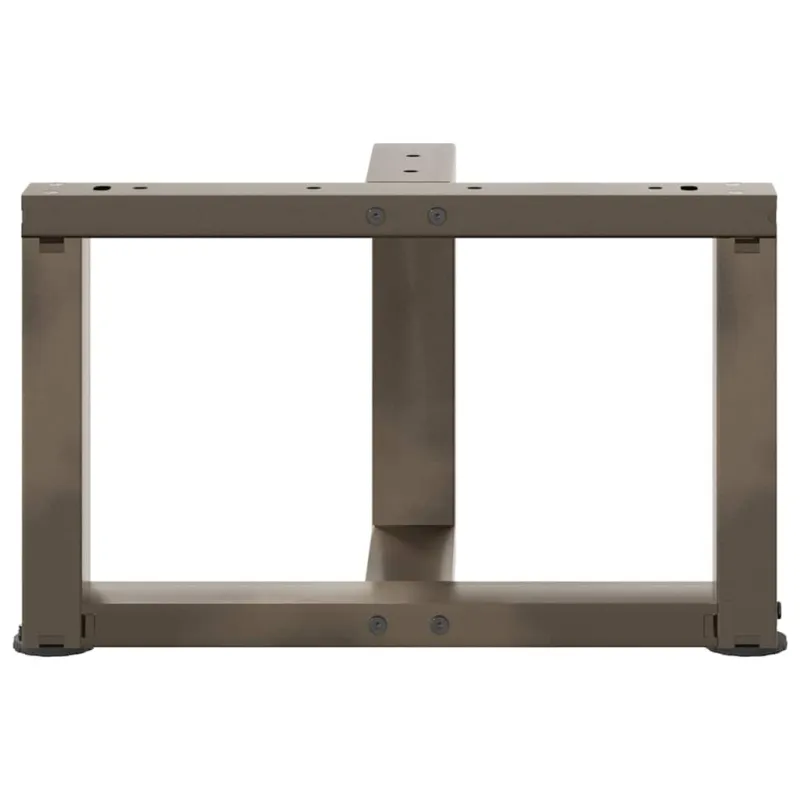 Kavos staliuko kojelės, T formos, 2 vnt., juodos, 50x25x(30-31) cm, plienas