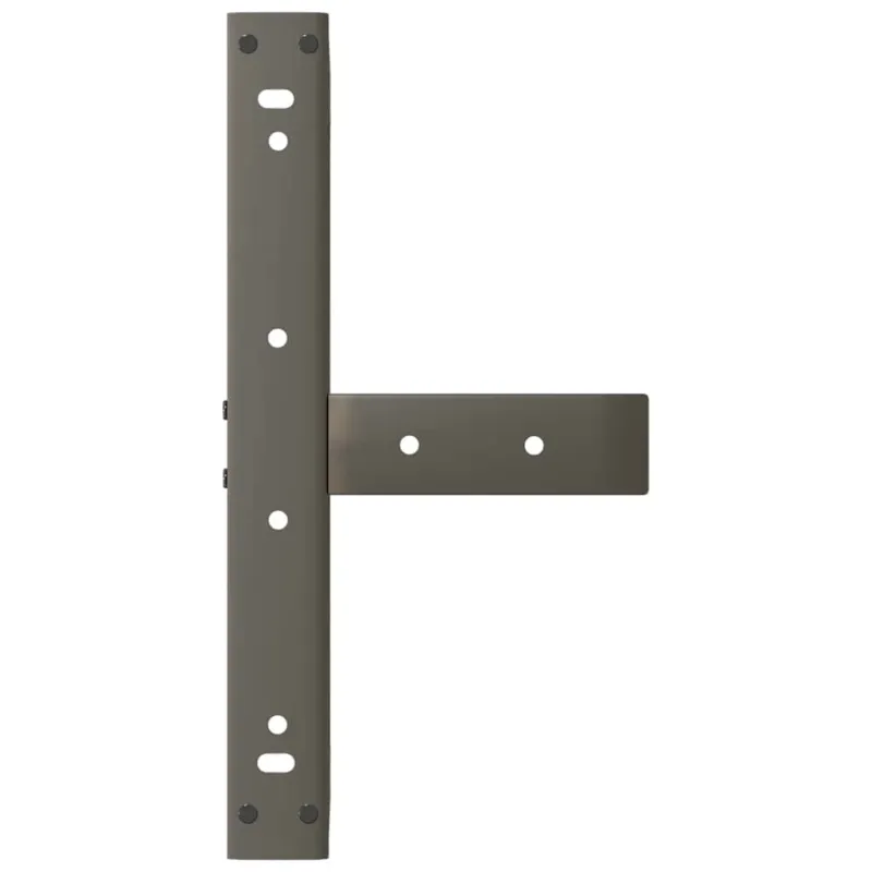 Kavos staliuko kojelės, T formos, 2 vnt., juodos, 50x25x(30-31) cm, plienas