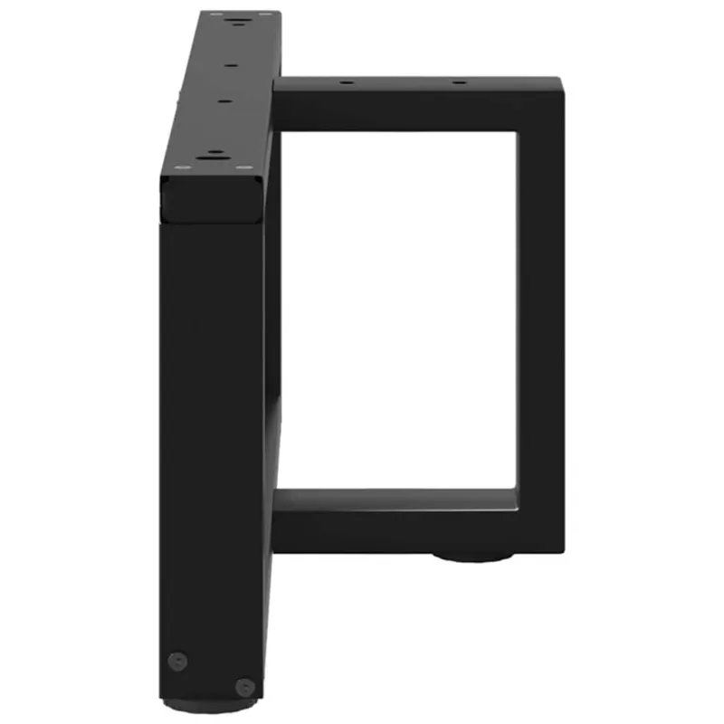Kavos staliuko kojelės, 2 vnt., juodos, 60x25x(30-31) cm, plienas