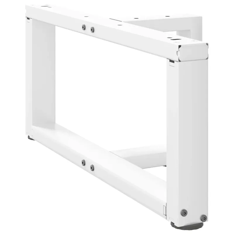 Kavos staliuko kojelės, 2 vnt., baltos, 60x25x(30-31) cm, plienas