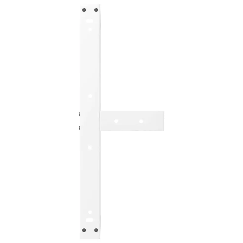 Kavos staliuko kojelės, 2 vnt., baltos, 60x25x(30-31) cm, plienas