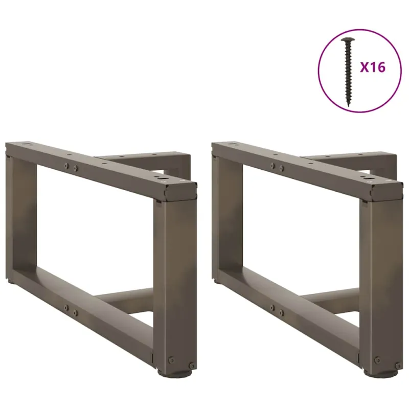 Kavos staliuko kojelės, 2 vnt., juodos, 60x25x(30-31) cm, plienas