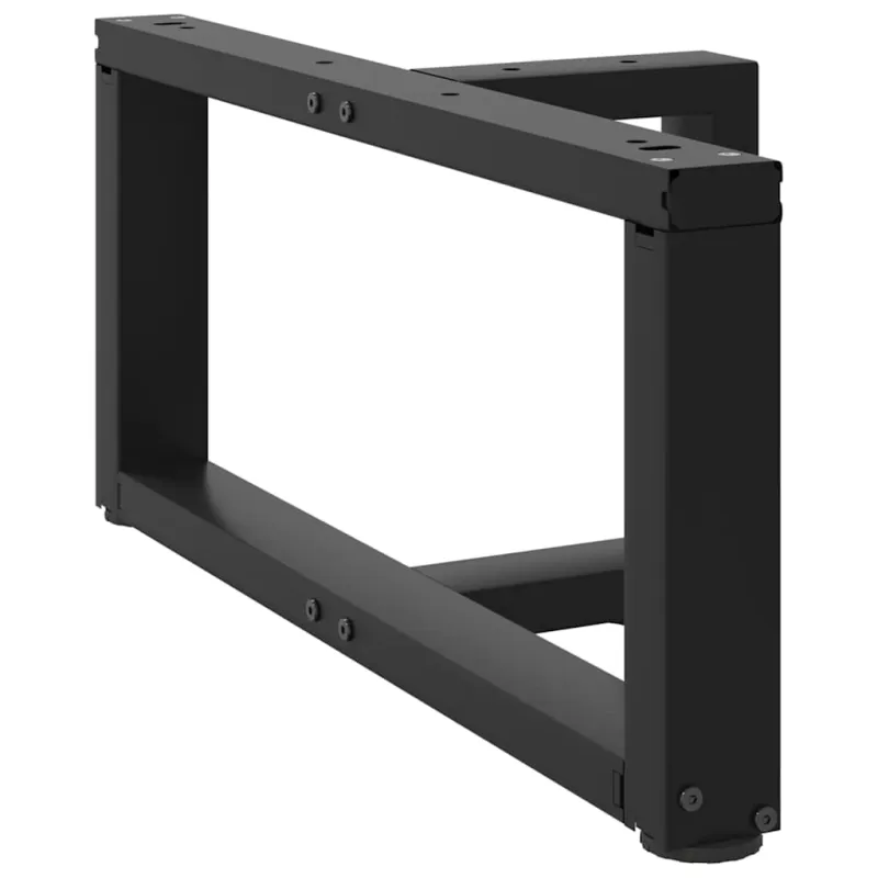 Kavos staliuko kojelės, 2 vnt., juodos, 70x25x(30-31) cm, plienas