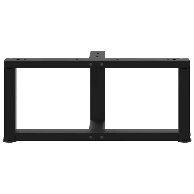 Kavos staliuko kojelės, 2 vnt., juodos, 70x25x(30-31) cm, plienas