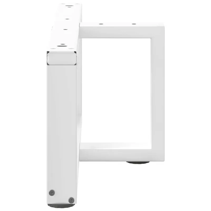 Kavos staliuko kojelės, 2 vnt., baltos, 70x25x(30-31) cm, plienas, T formos