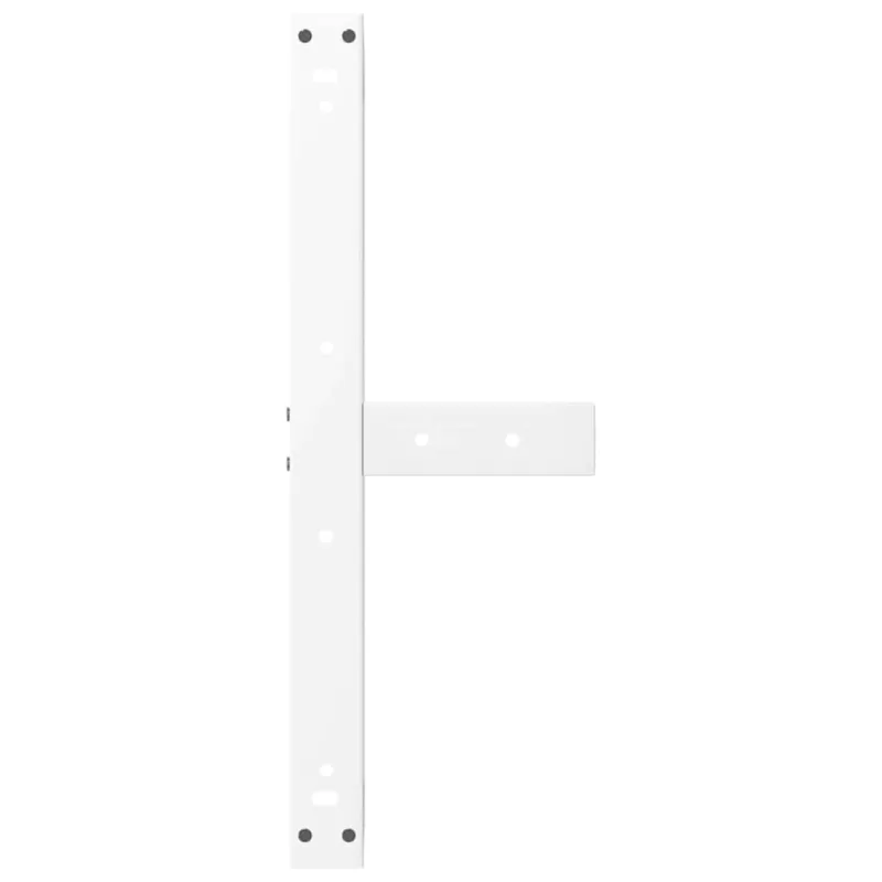 Kavos staliuko kojelės, 2 vnt., baltos, 70x25x(30-31) cm, plienas, T formos