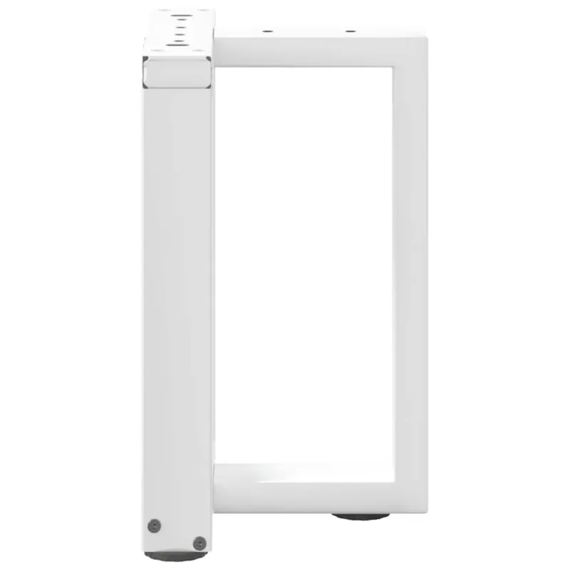 Kavos staliuko kojelės, 2 vnt., baltos, 28x25x(42-43) cm, plienas, T formos