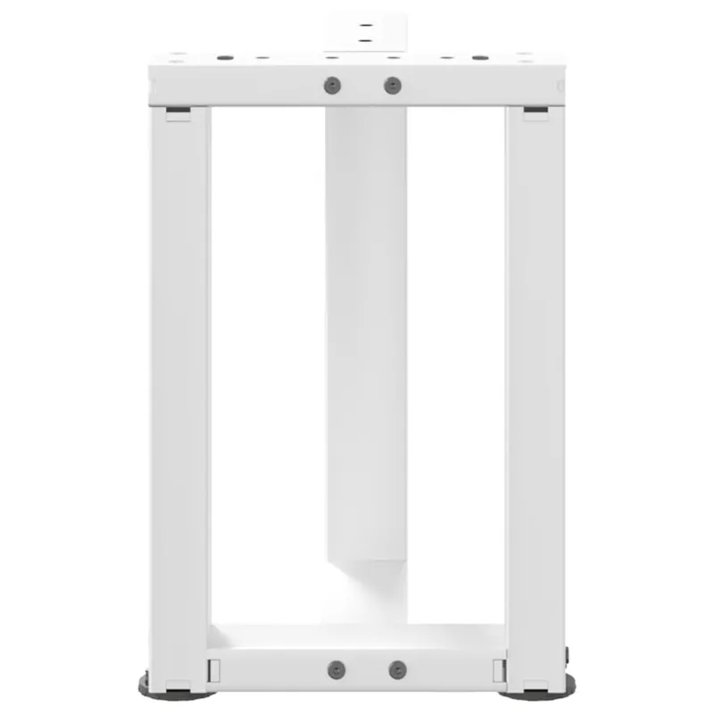 Kavos staliuko kojelės, 2 vnt., baltos, 28x25x(42-43) cm, plienas, T formos