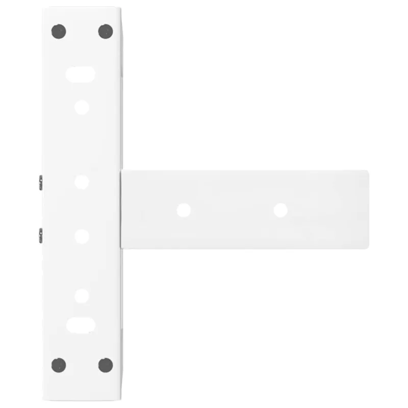 Kavos staliuko kojelės, 2 vnt., baltos, 28x25x(42-43) cm, plienas, T formos
