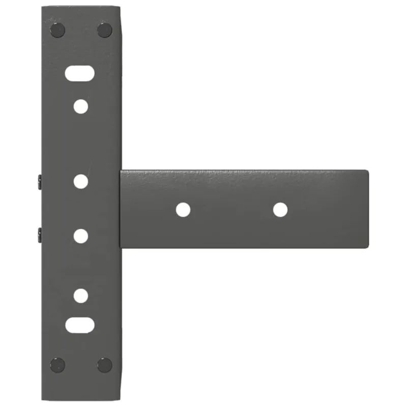 Kavos staliuko kojelės, 2 vnt., antracito spalvos, 28x25x(42-43) cm, plienas