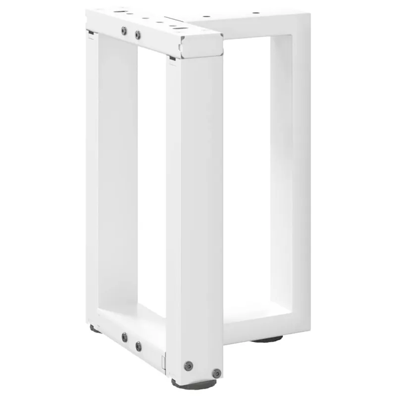 Kavos staliuko kojelės, 2 vnt., baltos, 38x25x(42-43) cm, plienas