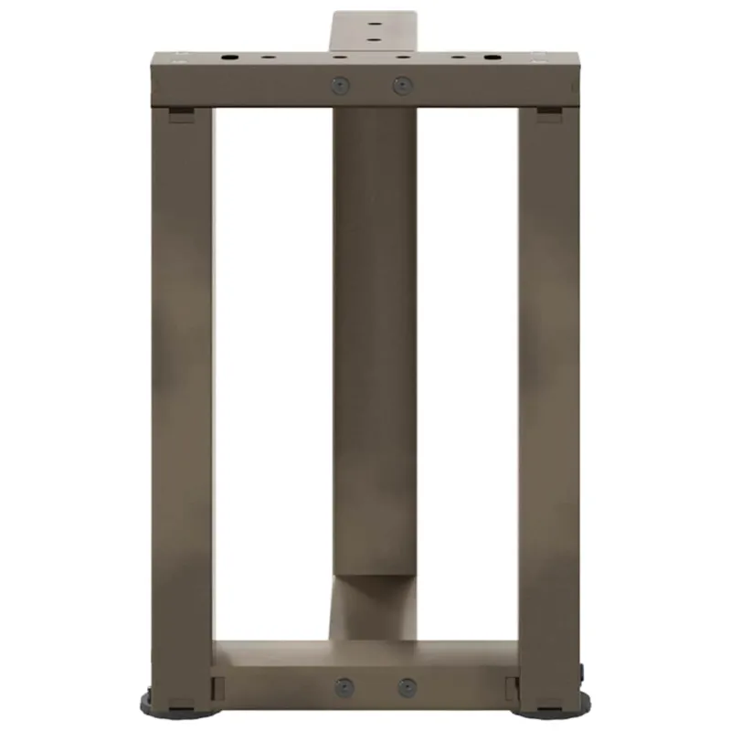 Kavos staliuko kojelės, 2 vnt., juodos, 38x25x(42-43) cm, plienas