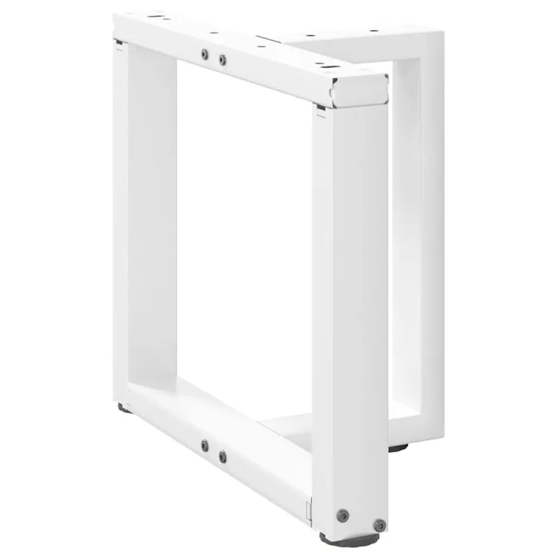 Kavos staliuko kojelės, 2 vnt., baltos, 50x25x(42-43) cm, plienas, T formos