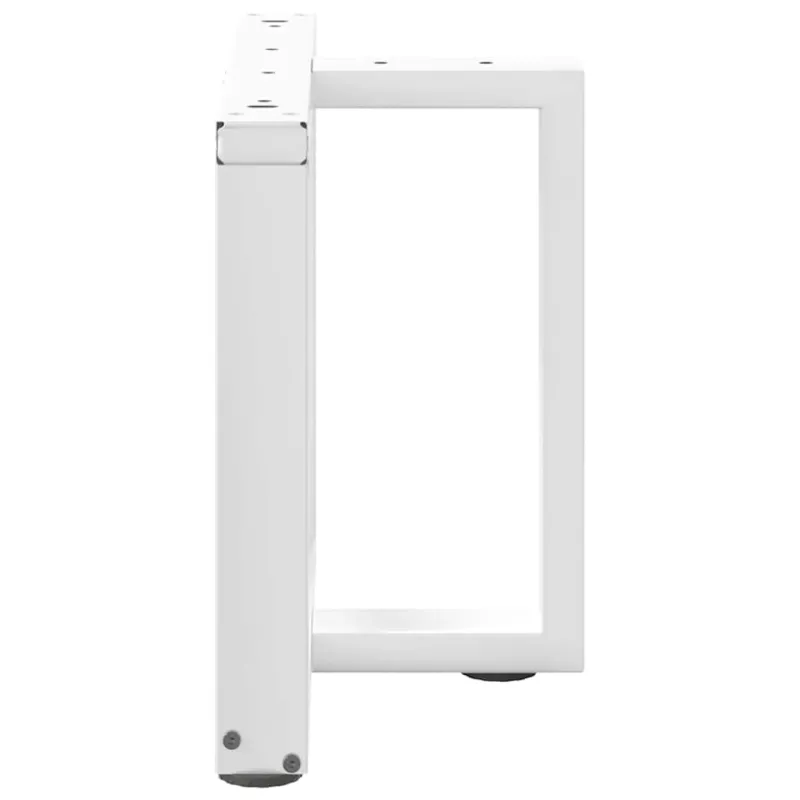 Kavos staliuko kojelės, 2 vnt., baltos, 50x25x(42-43) cm, plienas, T formos