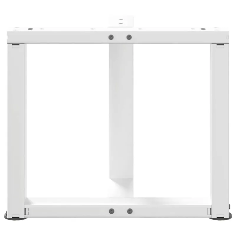 Kavos staliuko kojelės, 2 vnt., baltos, 50x25x(42-43) cm, plienas, T formos
