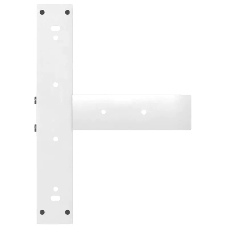 Kavos staliuko kojelės, 2 vnt., baltos, 50x25x(42-43) cm, plienas, T formos