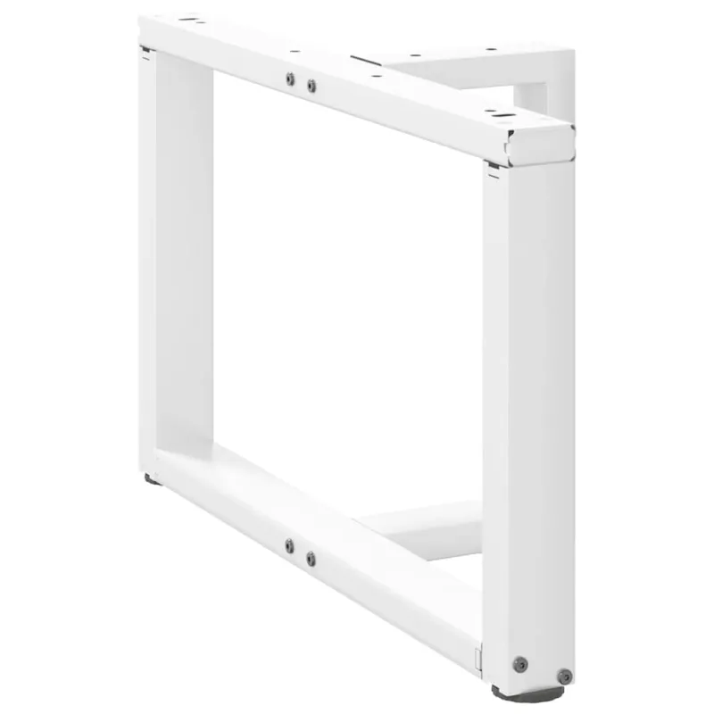 Kavos staliuko kojelės, 2 vnt., baltos, 60x25x(42-43) cm, plienas