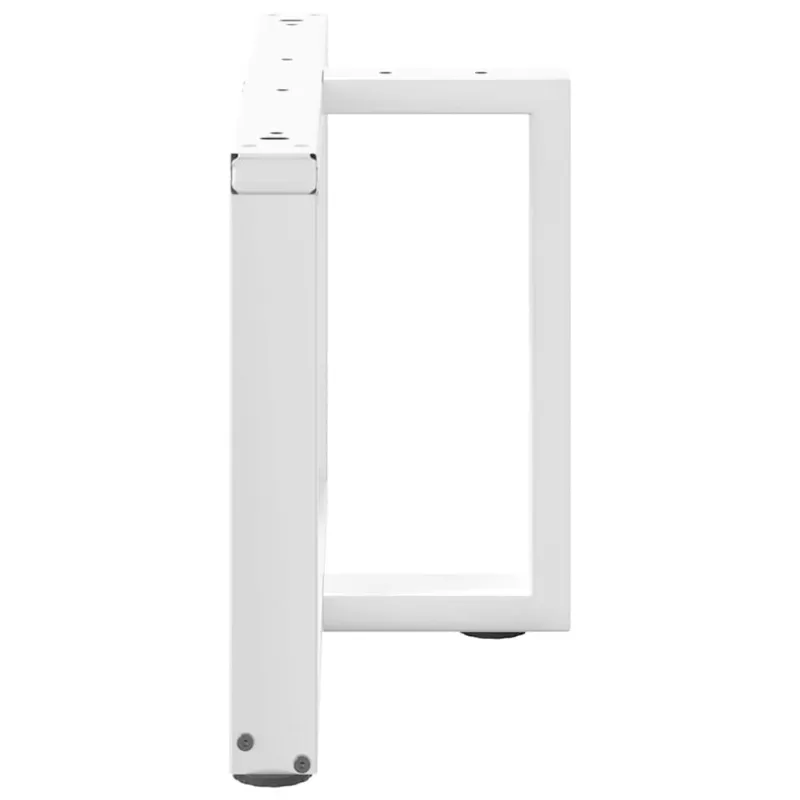 Kavos staliuko kojelės, 2 vnt., baltos, 60x25x(42-43) cm, plienas