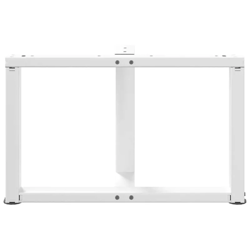 Kavos staliuko kojelės, 2 vnt., baltos, 60x25x(42-43) cm, plienas