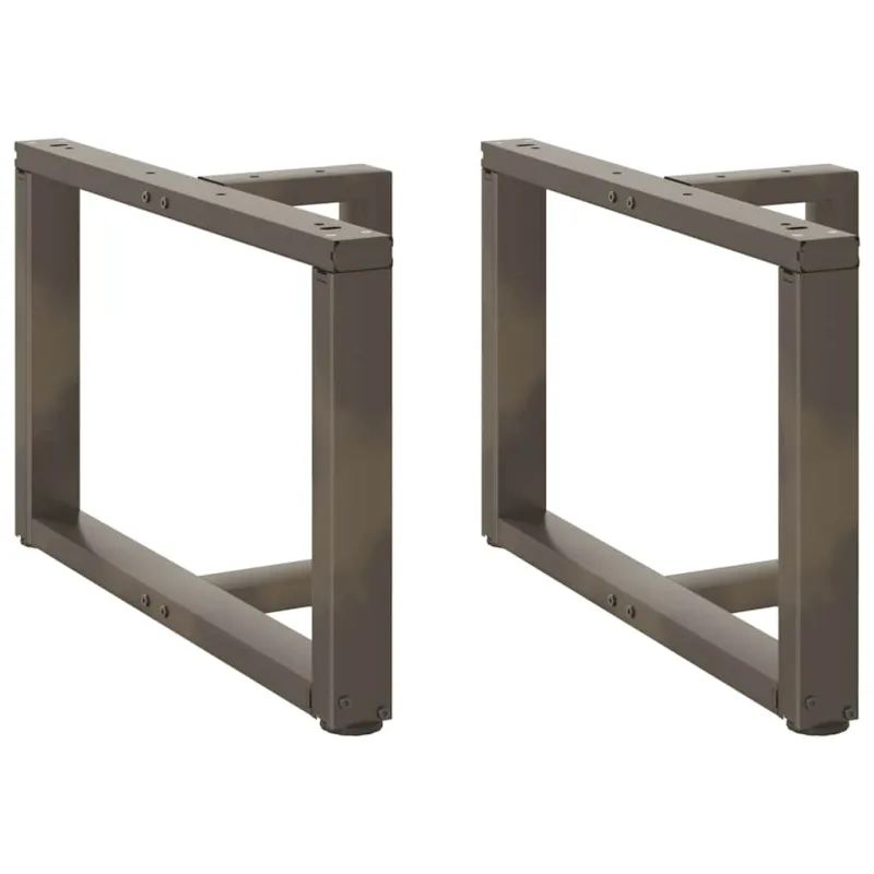 Kavos staliuko kojelės, 2 vnt., juodos, 60x25x(42-43) cm, plienas