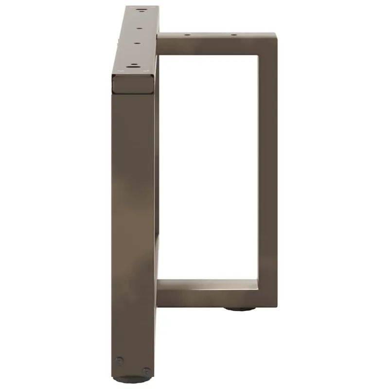 Kavos staliuko kojelės, 2 vnt., juodos, 60x25x(42-43) cm, plienas