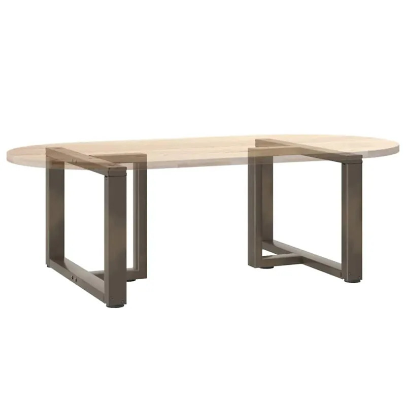 Kavos staliuko kojelės, 2 vnt., juodos, 60x25x(42-43) cm, plienas