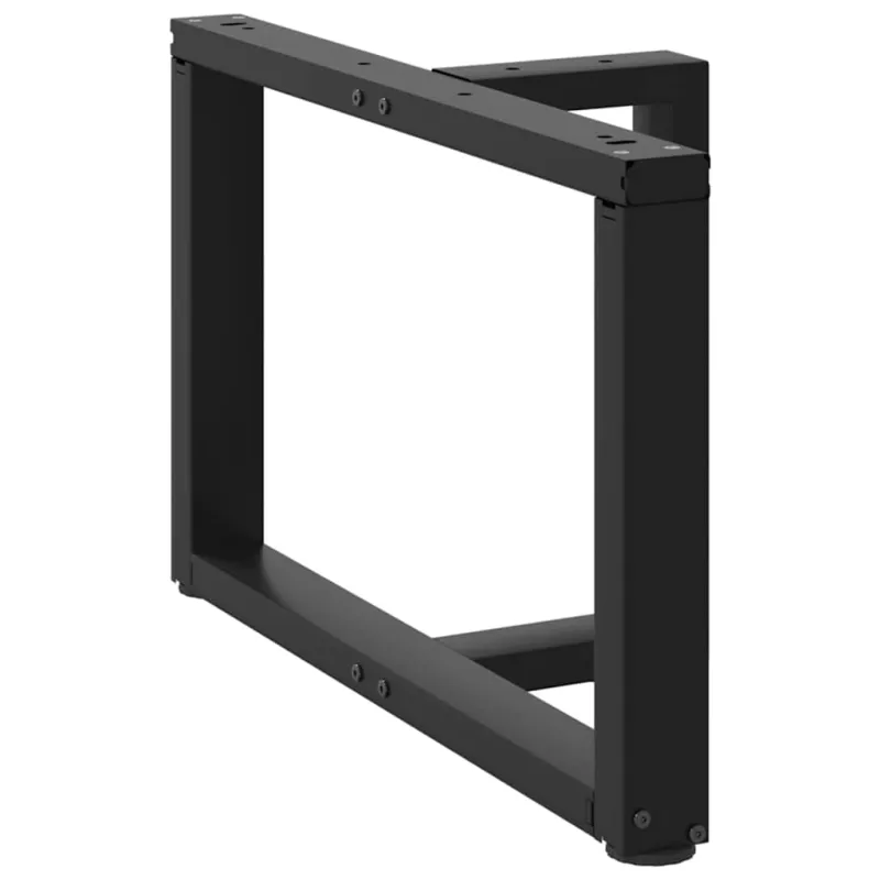 Kavos staliuko kojelės, 2 vnt., juodos, 70x25x(42-43) cm, plienas