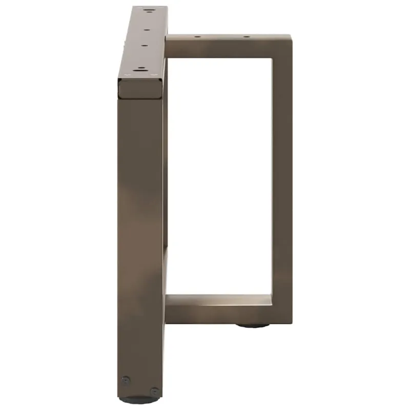 Kavos staliuko kojelės, 2 vnt., juodos, 70x25x(42-43) cm, plienas