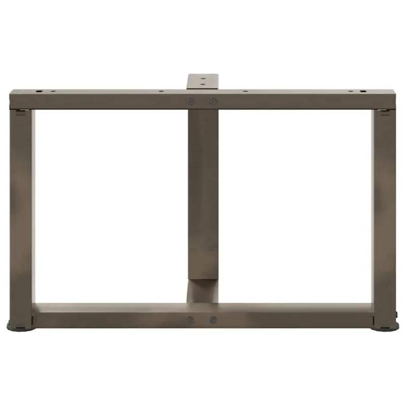 Kavos staliuko kojelės, 2 vnt., juodos, 70x25x(42-43) cm, plienas