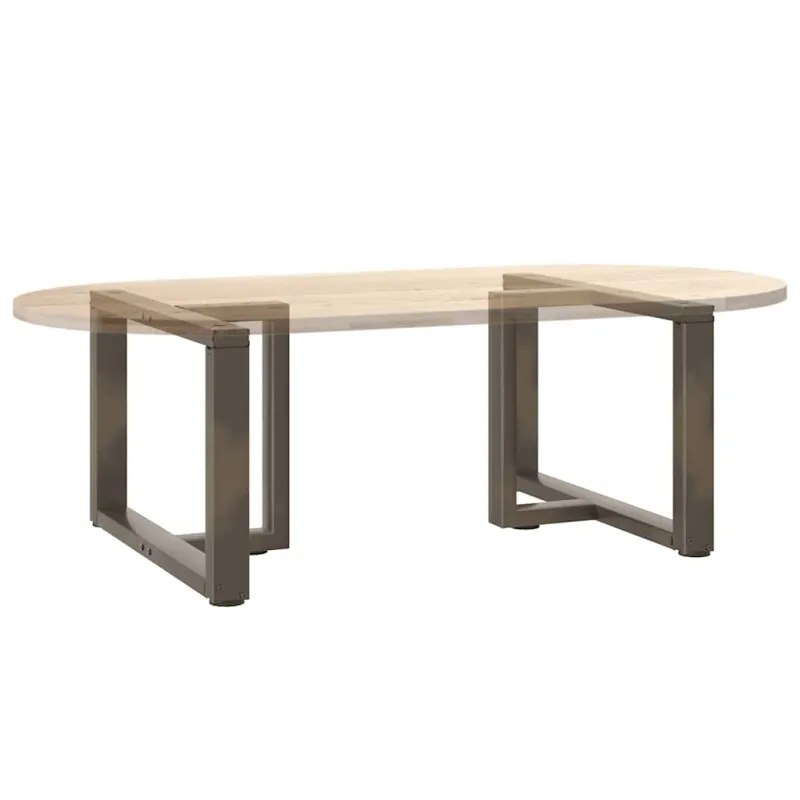 Kavos staliuko kojelės, 2 vnt., juodos, 70x25x(42-43) cm, plienas