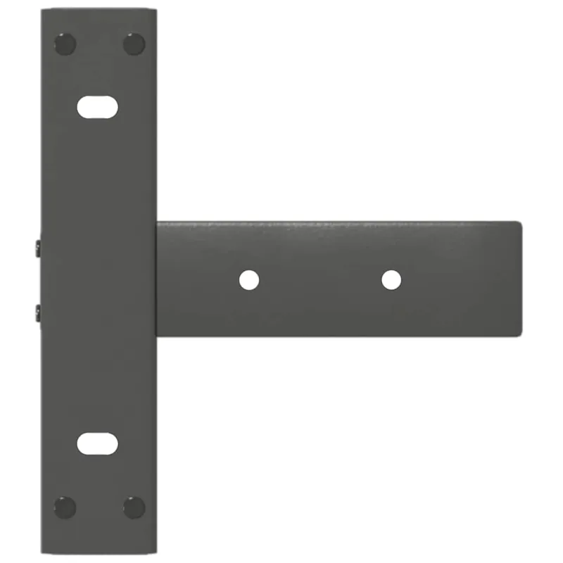 Konsolinio stalo kojos, T formos, 2 vnt., antracito spalvos, 25x28x(72-73) cm, plienas