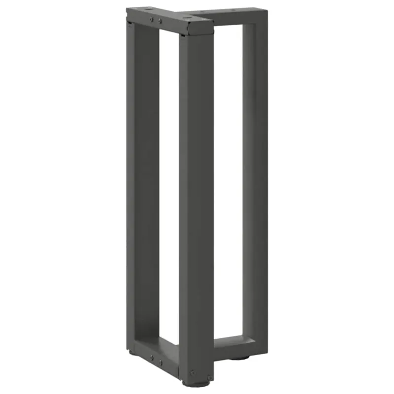 Konsolinio stalo kojos, T formos, 2 vnt., antracito spalvos, 38x25x(72-73) cm, plienas