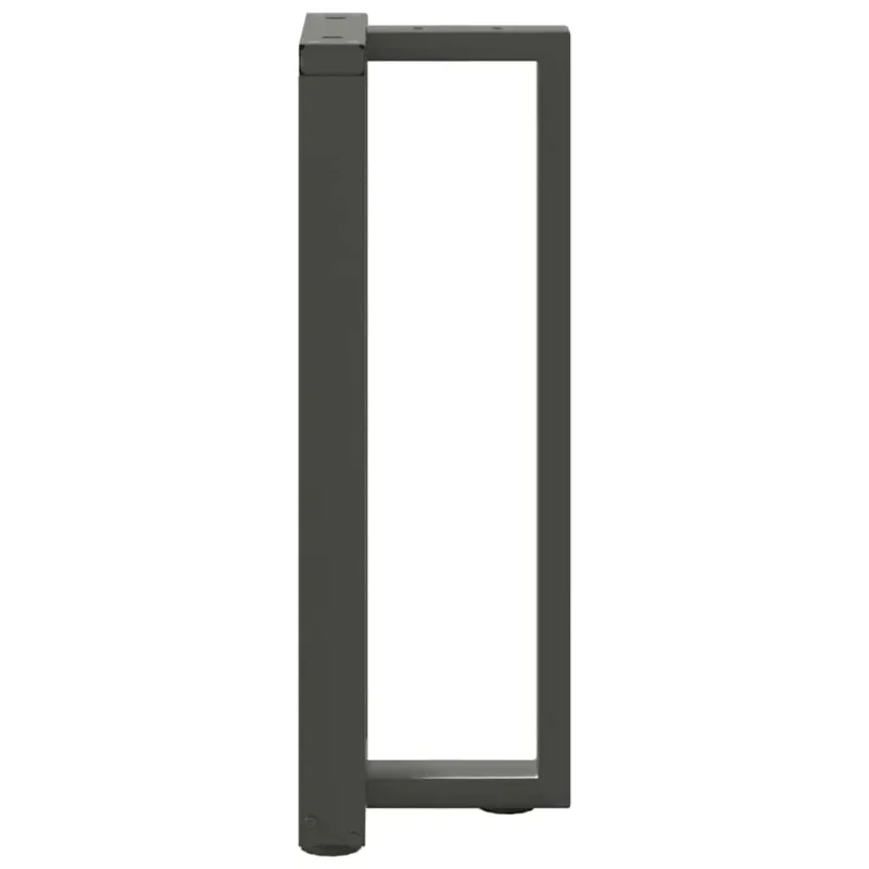Konsolinio stalo kojos, T formos, 2 vnt., antracito spalvos, 38x25x(72-73) cm, plienas