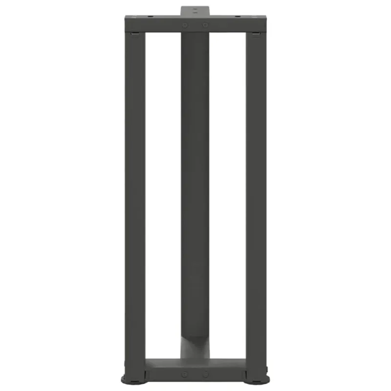 Konsolinio stalo kojos, T formos, 2 vnt., antracito spalvos, 38x25x(72-73) cm, plienas