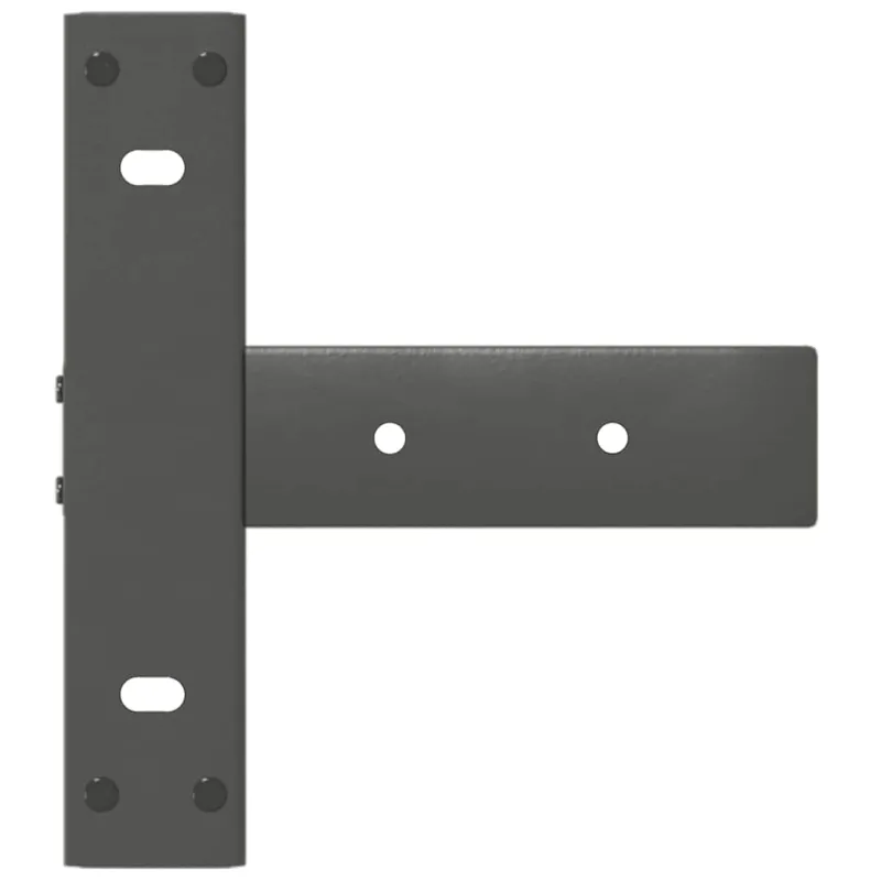 Konsolinio stalo kojos, T formos, 2 vnt., antracito spalvos, 38x25x(72-73) cm, plienas