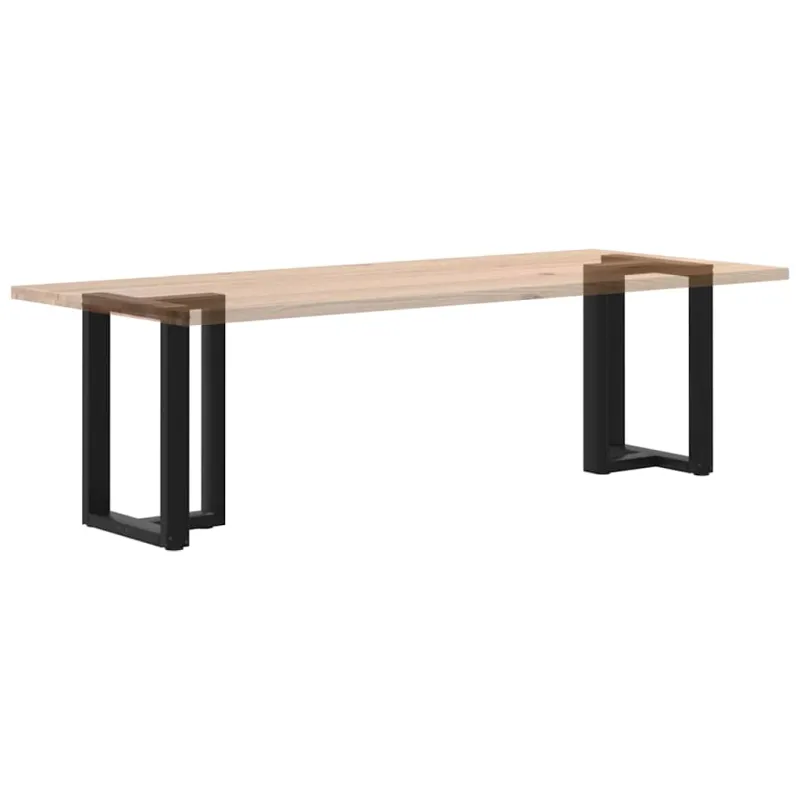 Valgomojo stalo kojelės, T formos, 2 vnt., juodos, 50x35x(72-73) cm, plienas