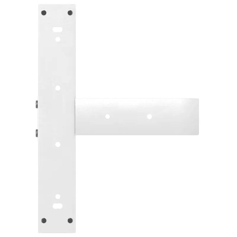 Valgomojo stalo kojelės, 2 vnt., baltos, 50x35x(72-73) cm, plienas, T formos