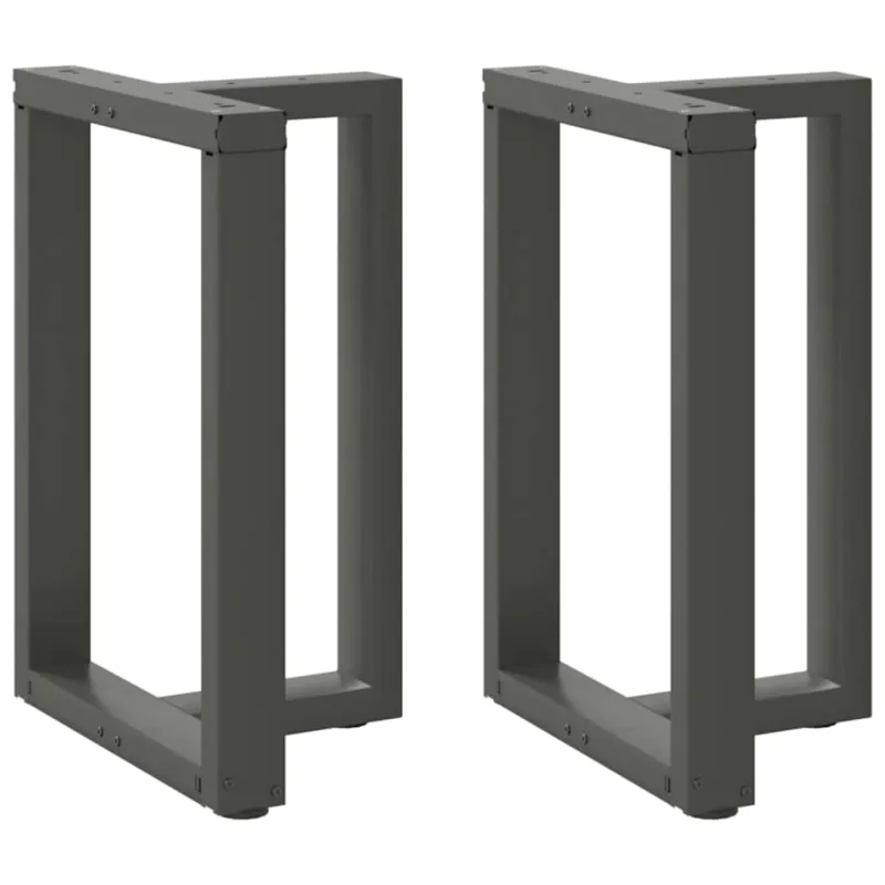 Valgomojo stalo kojos, T formos, 2 vnt., antracito spalvos, 50x35x(72-73) cm, plienas