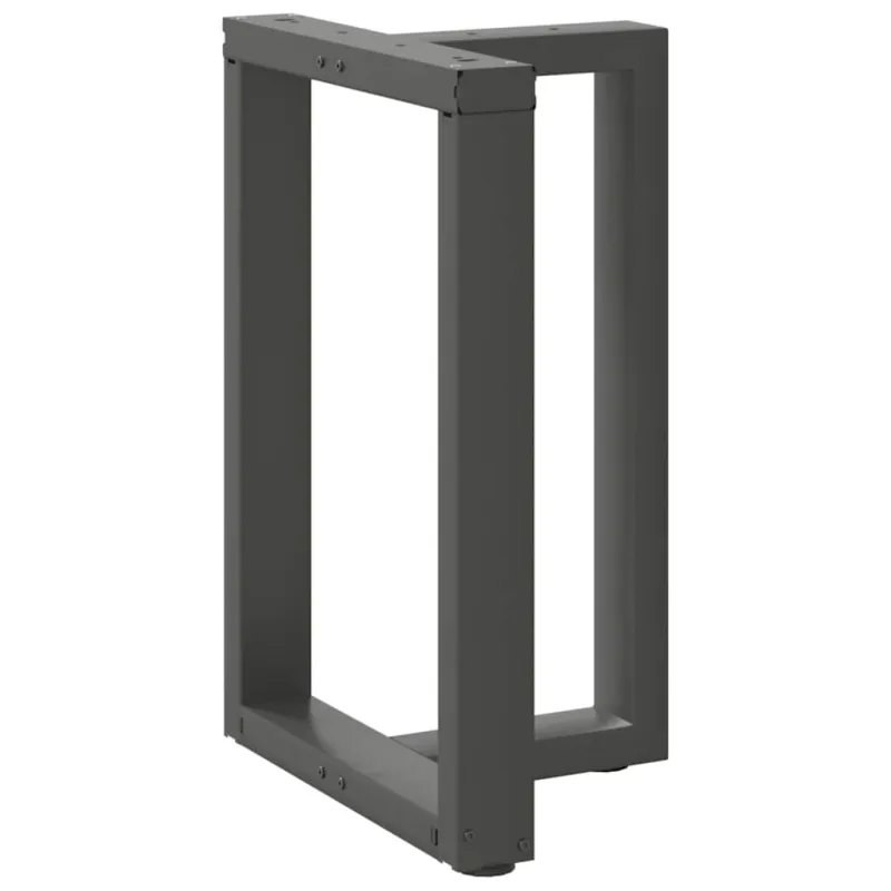 Valgomojo stalo kojos, T formos, 2 vnt., antracito spalvos, 50x35x(72-73) cm, plienas